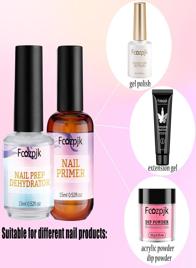 Fcozpjk Nail Dehydrator and Nail Primer with Cuticle Oil Set, Air Dry Bonding Primer for Acrylic Nails No Lift, Acid-free Prep Dehydrator, Natural Cuticle Oil for Nails, Manicure Accessories - Image 5